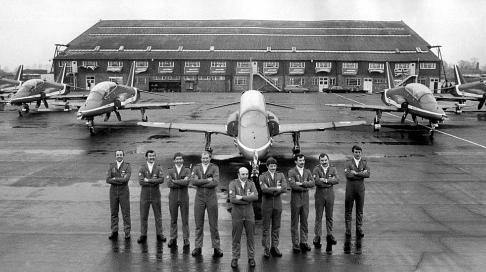 The Red Arrows history pilots with planes